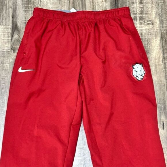 Nike Arkansas Razorbacks Men's Dri-FIT Track Pants Red Size M - Picture 3 of 7